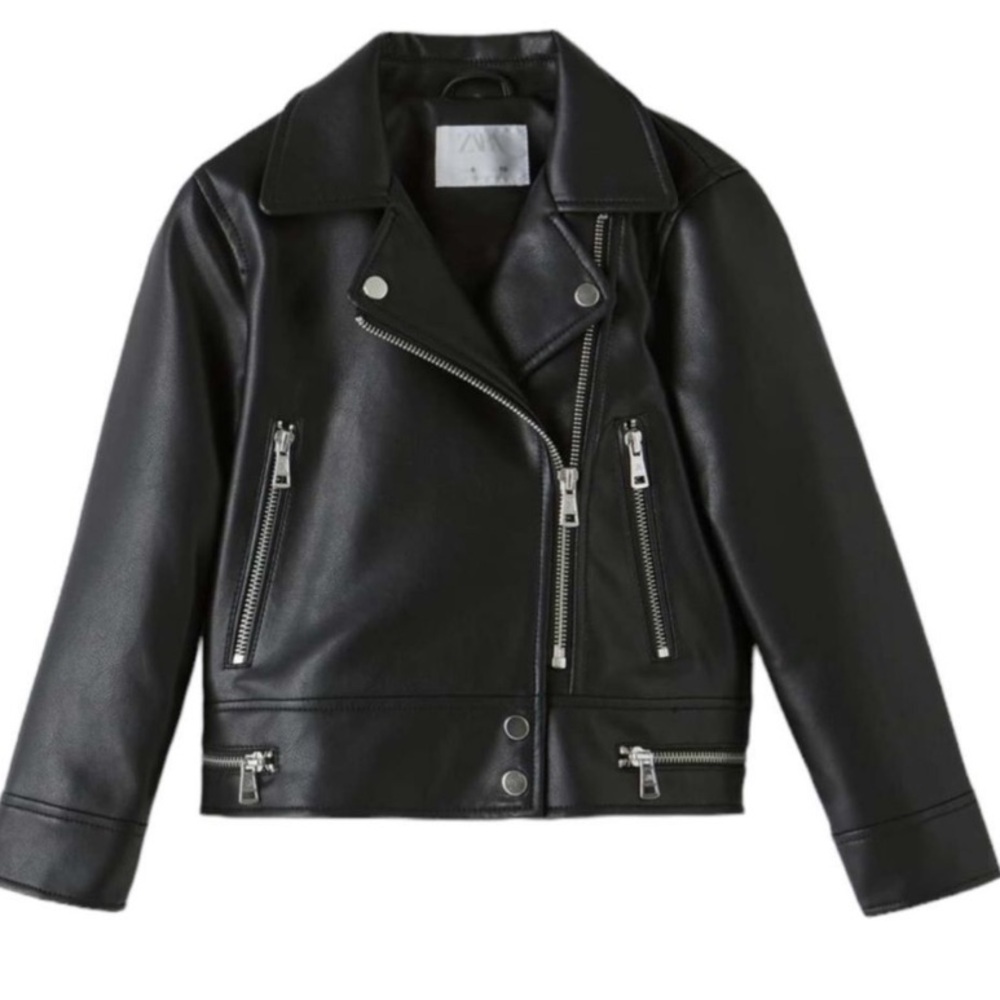 Zara Girls used leather jacket Girls size 13/14
